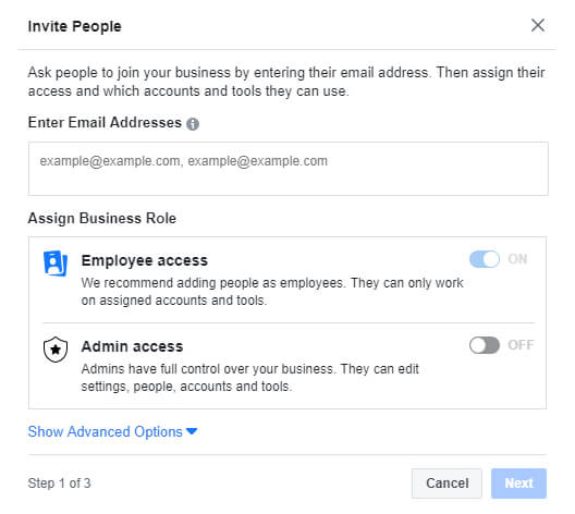 Invite People to Facebook Business Manager