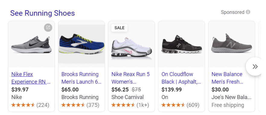 Google Shopping Listings